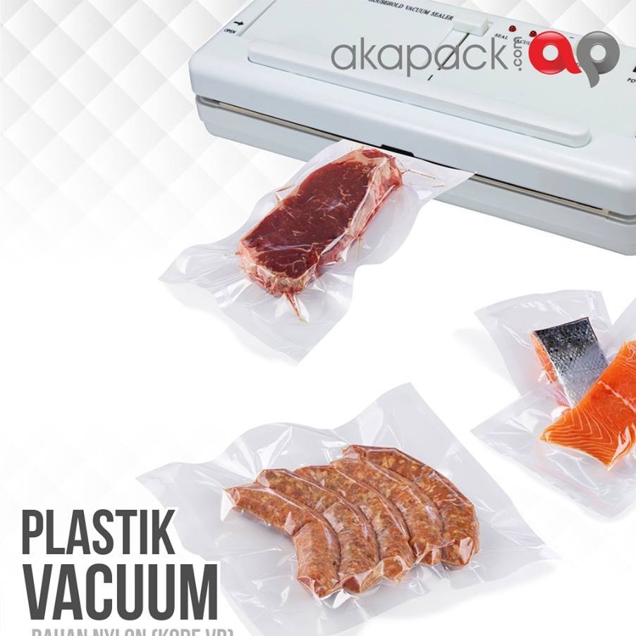 

Plastik Vacuum Uk. 13x36 POLOS (isi 100pcs) Bahan Nylon dan Food Grade VB