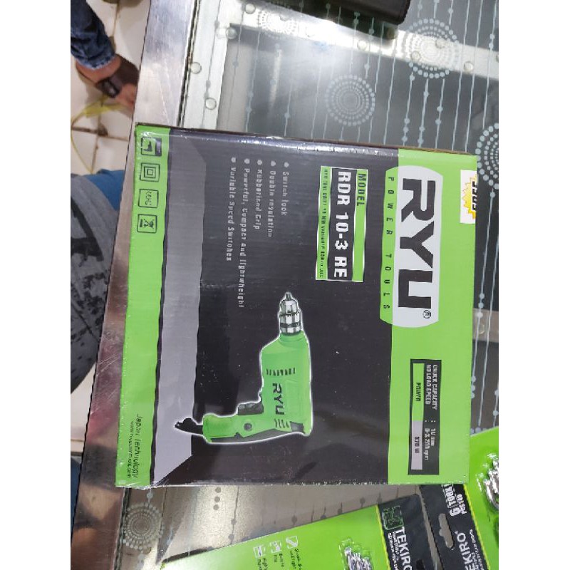 paket gerinda ryu dan bor ryu 10mm