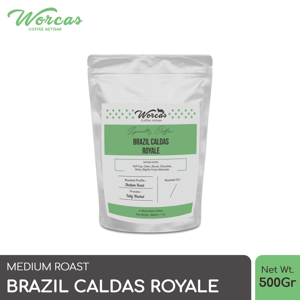 

WORCAS Kopi Arabika Brazil Caldas Royale 500 Gram - Medium Roast