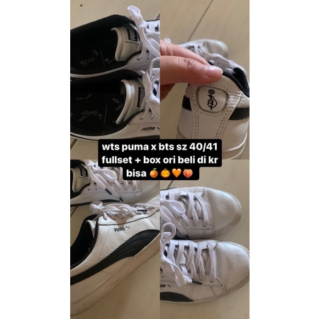 original • sepatu bts x puma + box