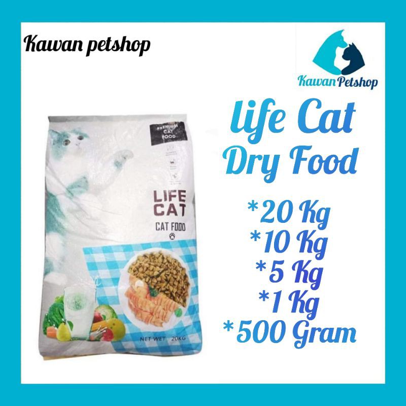 (Grab Gojek) Makanan Kucing Promo Life Cat 20 Kg- Dry Food Life Cat 20 kg