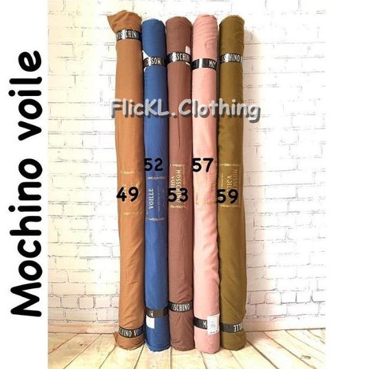 Bahan Kain Moschino Voile Muslim Rollan