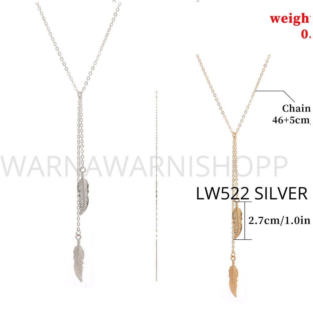 Kalung Rantai Multilayer Liontin Gembok Aksesoris Hijab Fashion Wanita Korean Style Layered Necklace Part 2-LW522 SILVER