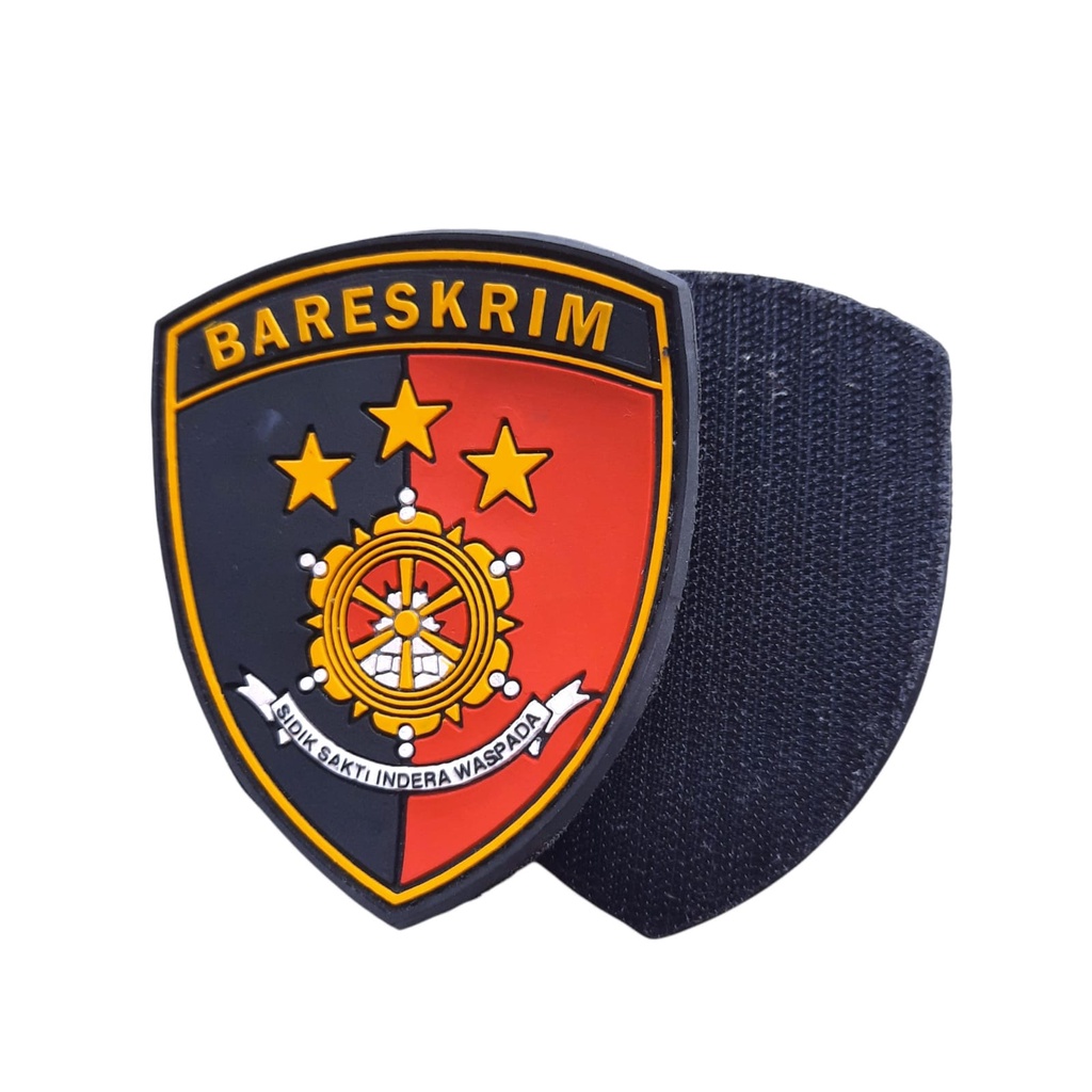 Patch Rubber / Emblem Logo Dinas Lapangan / Harian, Mabes,Resmob,Raimas,Lokasi