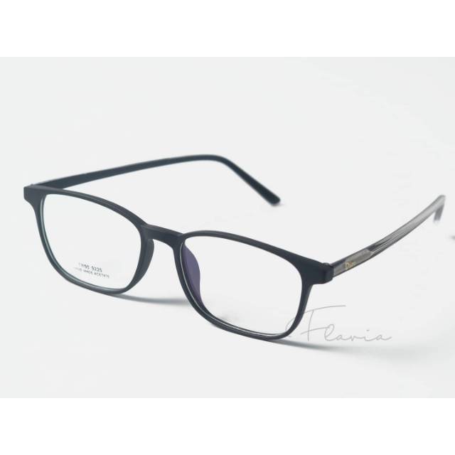 Flavia Eyewear - Kacamata Dominic Square Plastic (custom minus, photochromic, blueray, bluechromic dan photobrown)