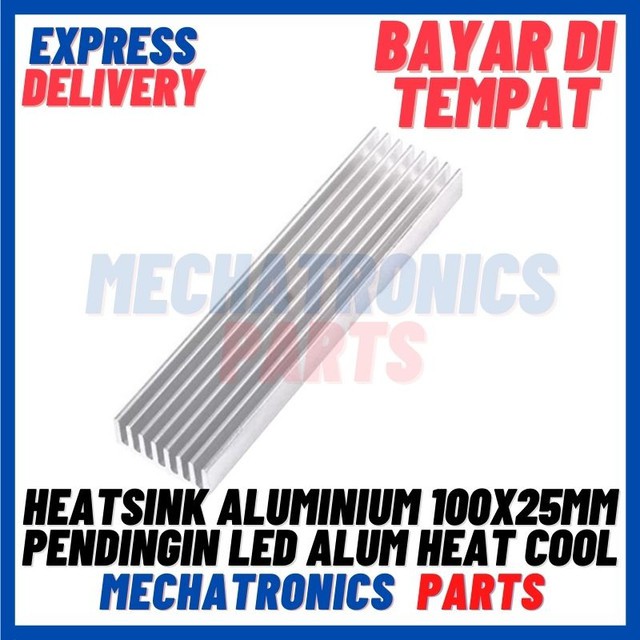 [DEV-9357] HEATSINK ALUMINIUM 100X25MM PENDINGIN LED ALUM HEAT COOL