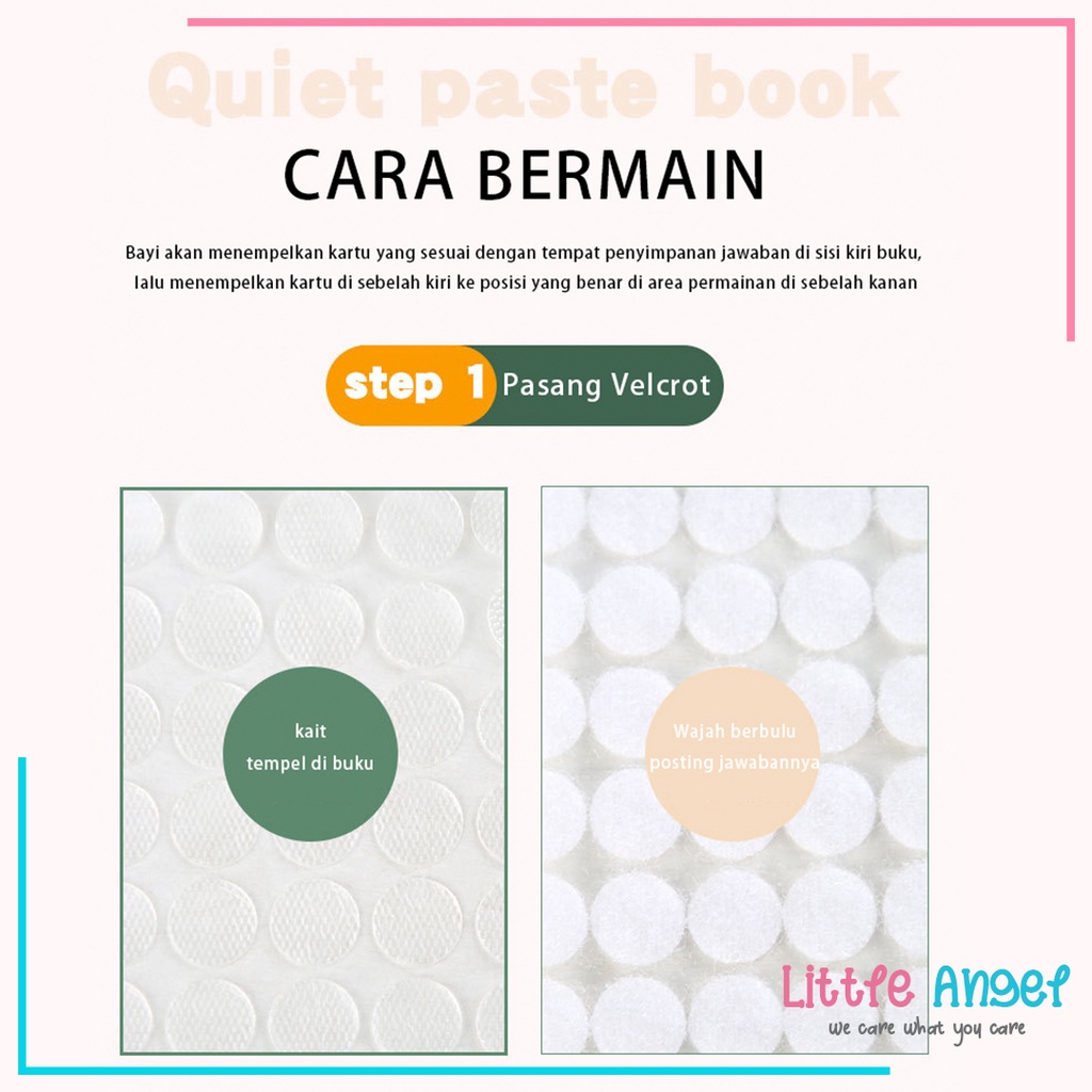 QUIET BOOK / BUSY BOOK Mainan Edukasi Buku Anak Kreatif Buku Aktivitas Bayi Tempel Stiker Latihan Montessori