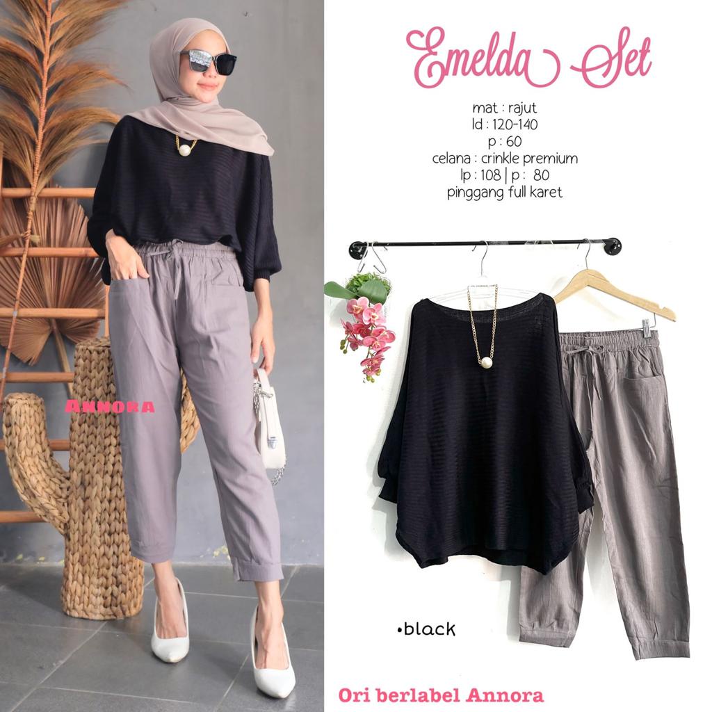 SETELAN WANITA EMELDA SET BY ANNORA