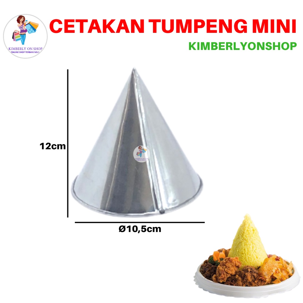 Cetakan Tumpeng Mini Bahan Alumunium Loyang Tumpeng