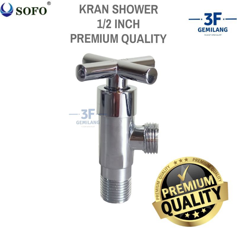 Sofo - Kran Shower BALING CHROME ELEGAN 1/2 INCH PREMIUM QUALITY