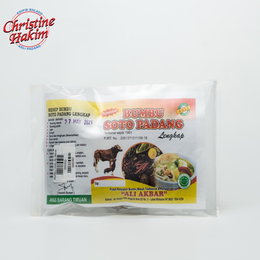 

Bumbu Soto Padang "ALI AKBAR