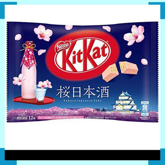 

Kitkat Kit Kat Japanese Sakura Cherry Sake Snack Japan Wafer Jepang