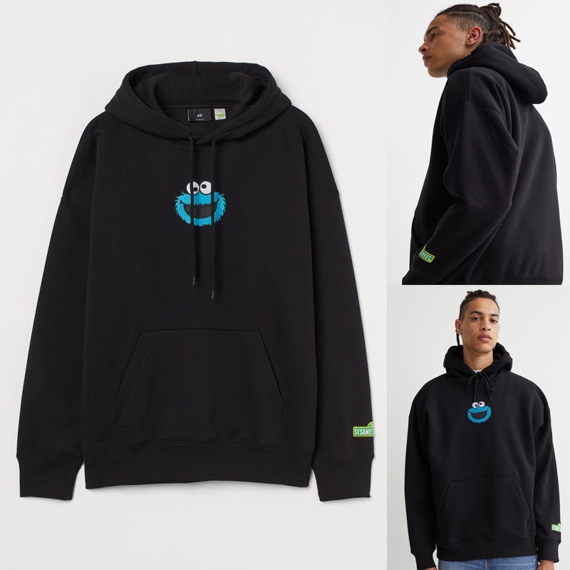 H*M Sesame Street Black Hoodie