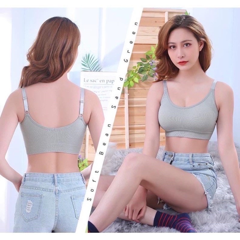 Sport Bra Seamless With Cup | Push Up Bra Tali Adjustable Import