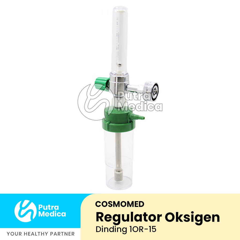 Cosmomed Regulator Oksigen Dinding 1OR-15 / Mannometer O2 / Alat Pengukur Pengatur Tekanan Oxygen