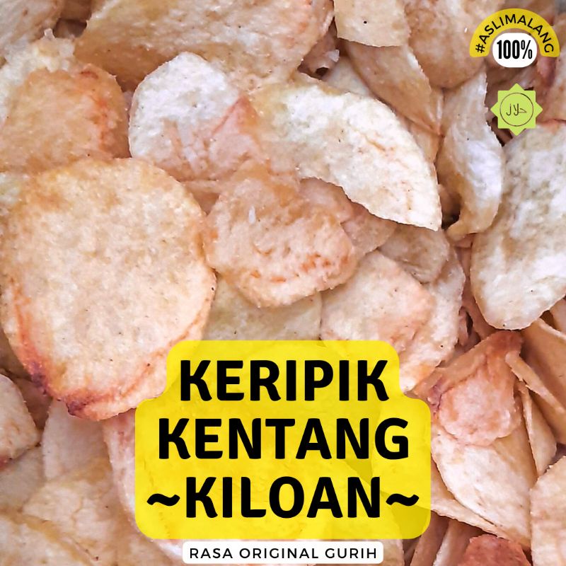 

Keripik Kentang Kiloan - Jajan Kiloan Malang - 1kg