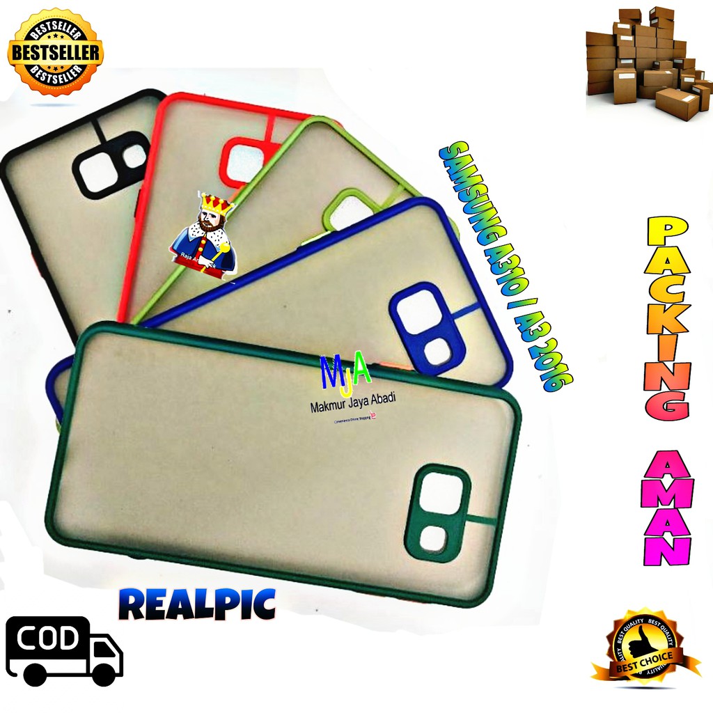 SOFTCASE SAMSUNG GALAXY A3 2016 A310 - CASE MATTE FULL COLOUR MY CHOICE BUMPER CASE PELINDUNG KAMERA