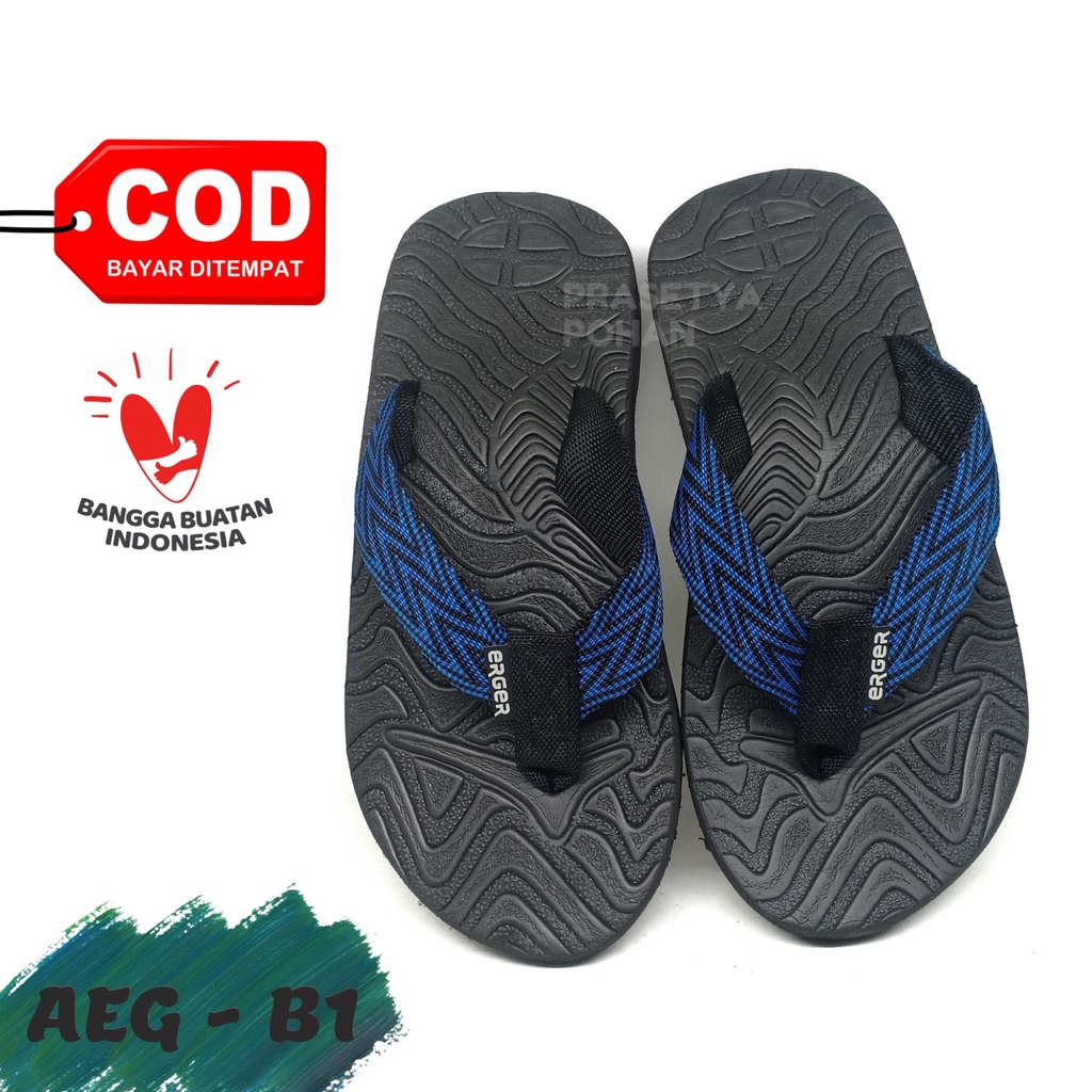 Sandal Anak EG Polos Anti Slip dan Tebal - Sendal Jepit Anak GR A