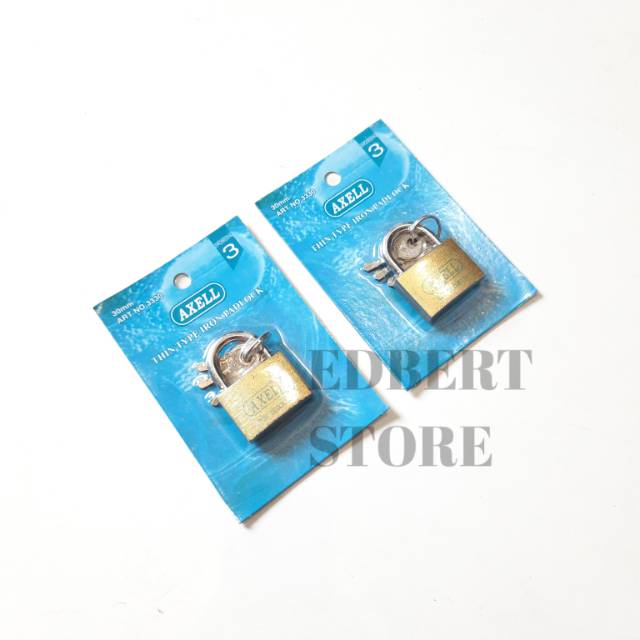 Gembok kecil kuning / gembok koper / Lemari  Ukuran 30mm