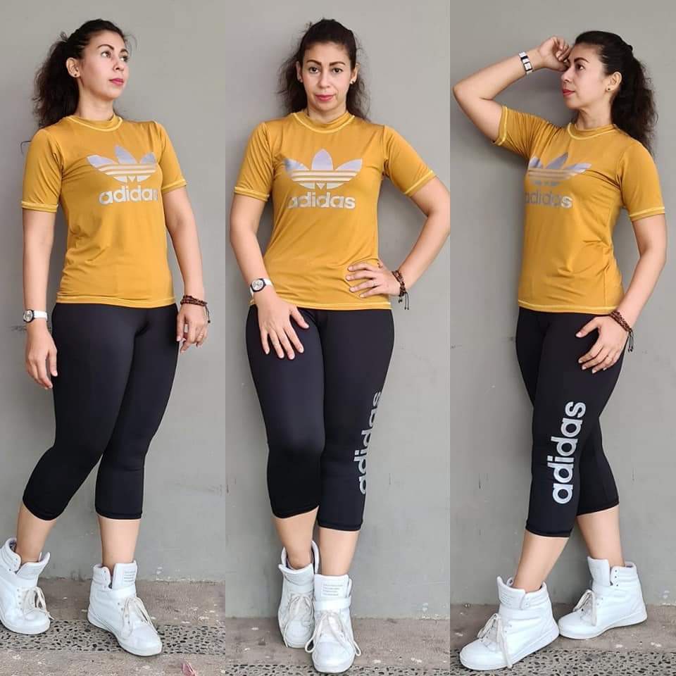 setelan senam wanita adidas