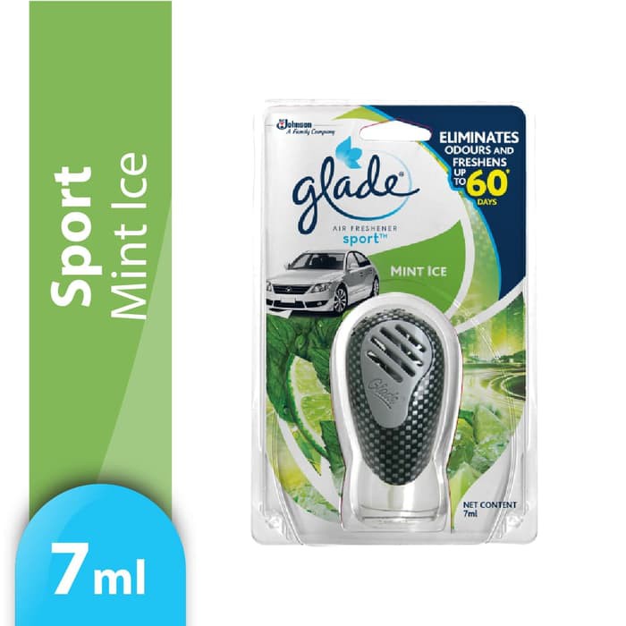 Glade Sport Mint Ice Reg 7mL - Pengharum Mobil