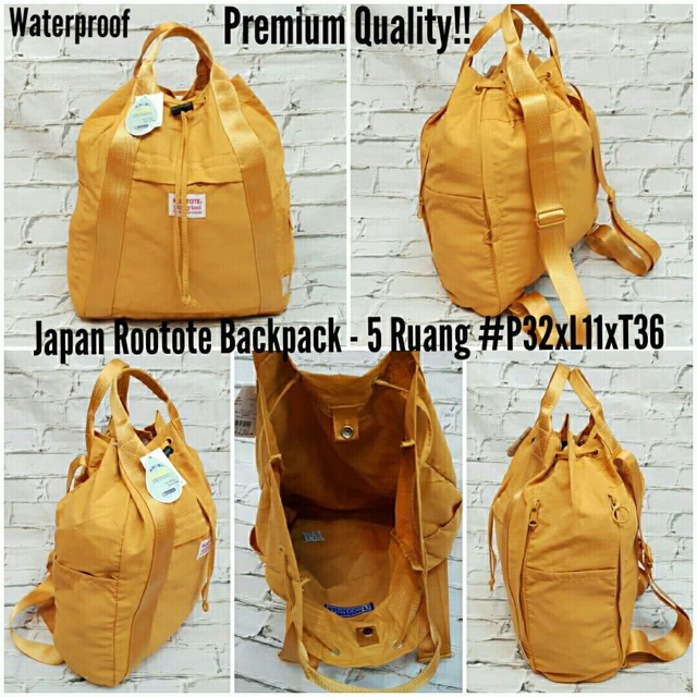 Rootote Backpack / Tas Totebag 2in1