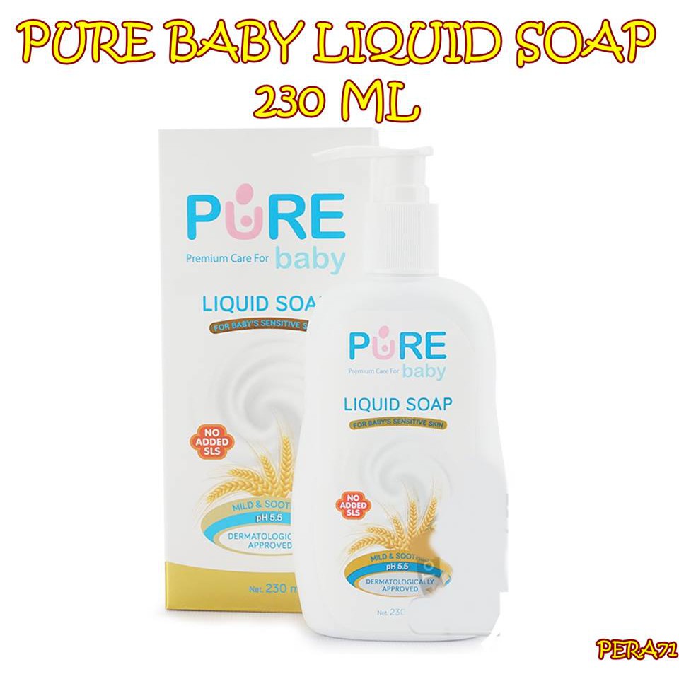 PERA71 PURE BABY LIQUID SOAP 230 ML / 80ml SABUN BAYI KULIT SENSITIF