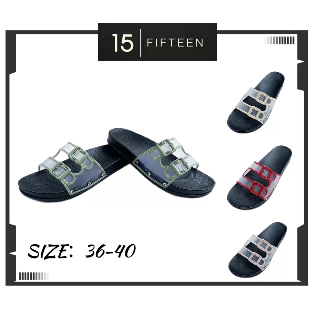 15 SHOP --- Sandal Wanita Slide slip on Sandal Santai Sandal Terkini T68