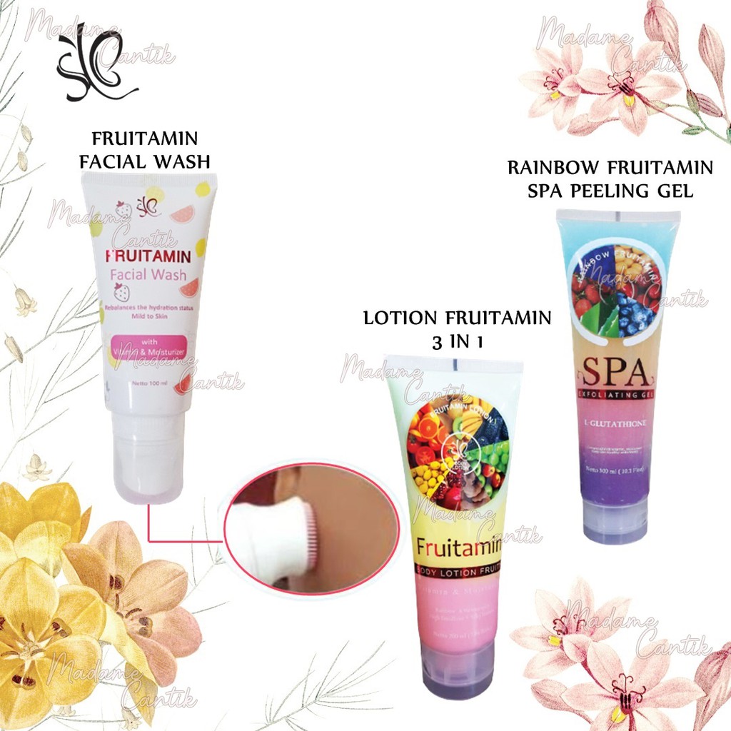 ✿ MADAME ✿ SYB LOTION FRUITAMIN 3 IN 1 BY SYB BPOM - BODY LOTION