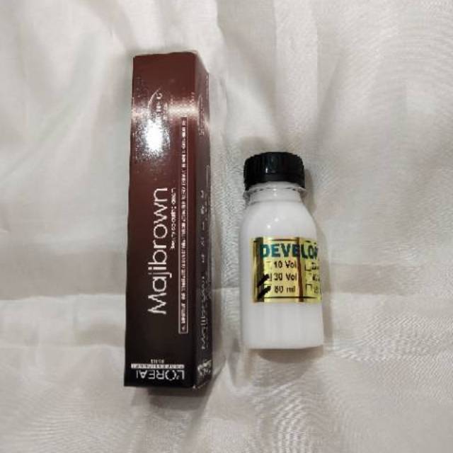  LOREAL  MAJIBROWN cat  rambut  hanya disini stock warna  