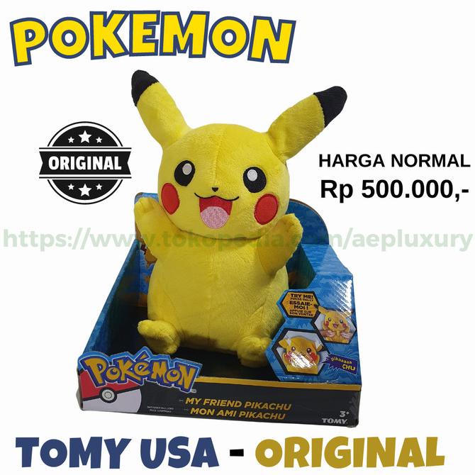 Pokemon Pikachu My Friend Pikachu Talking Pikachu ORIGINAL TOMY USA *****Terbaru******