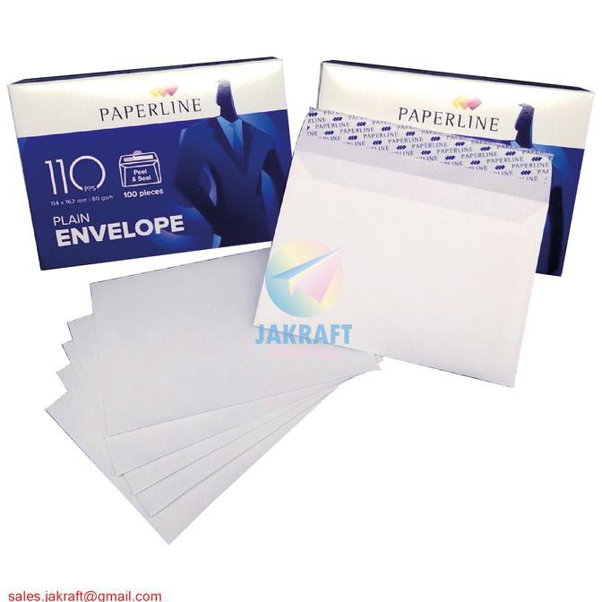 

Amplop Putih Polos PAPERLINE 110 isi 100 (114 x 162 mm) 80 Gram Gsm BERKUALITAS