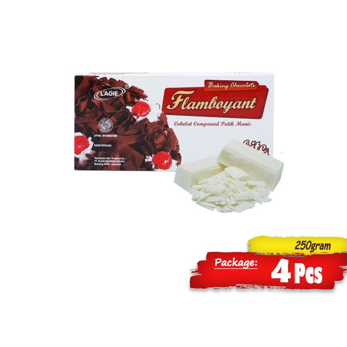 

COKLAT BLOK LAGIE FLAMBOYANT WHITE 4PCS
