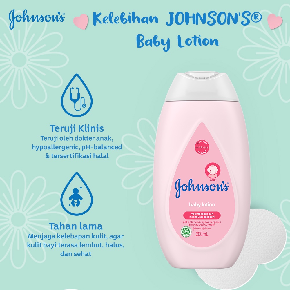 JOHNSON'S Baby Lotion - Lotion Bayi 200ml