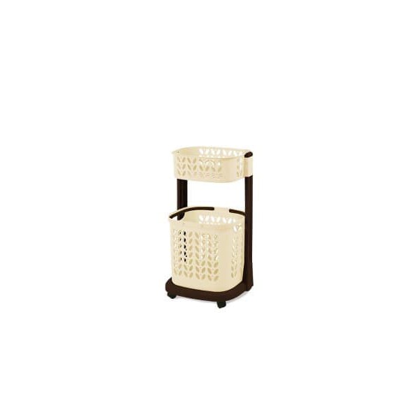 TSS-142 Rovega Laundry Basket RLB - 200 Laundry Basket + 1 Rak - Cream