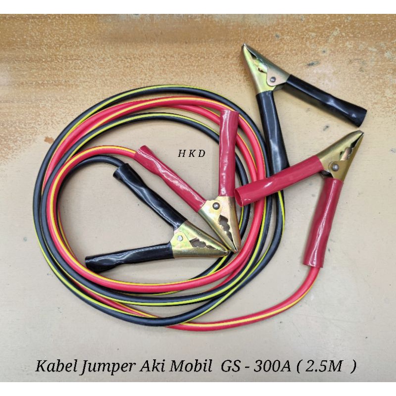 Jual KABEL JUMPER AKI /ACCU MOBIL GS-300A - 24 VOLT - 25 MM ( 2, 5M