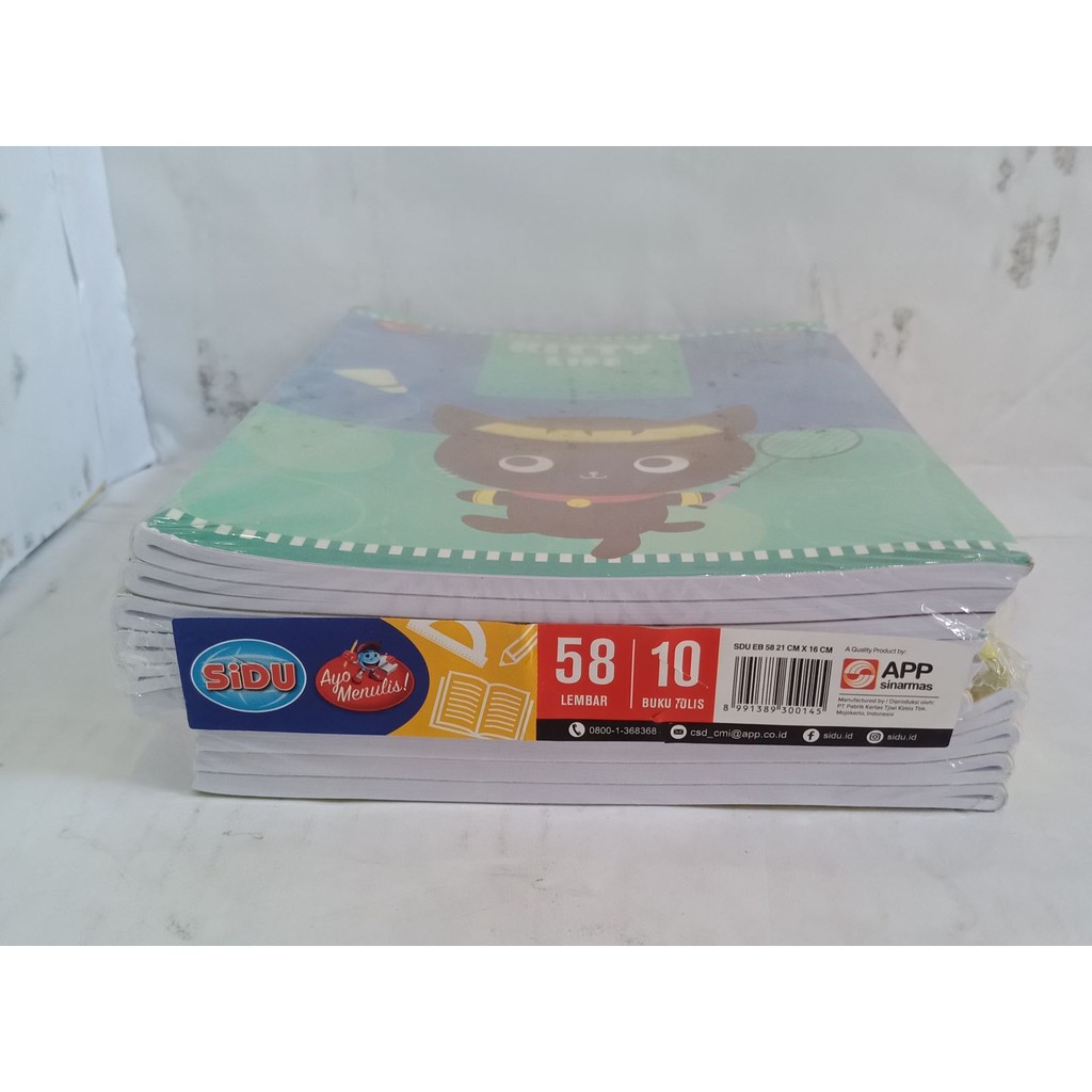 

Buku Tulis sidu / sinar dunia isi 58 lembar