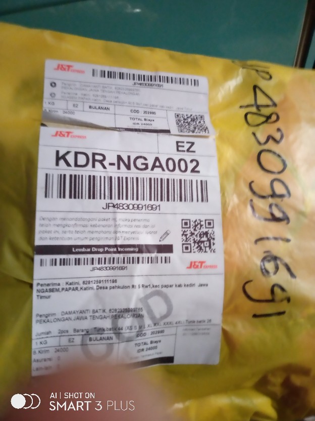 Tunik Batik 44 (xs S M L Xl Xxl Xxxl 4xl)