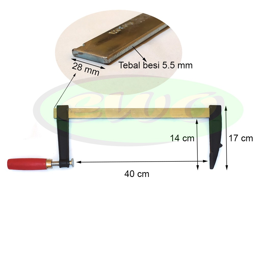 Jual Catok Kayu Clam F Mm Jepit Press Tukang Kayu Rpo Shopee Indonesia