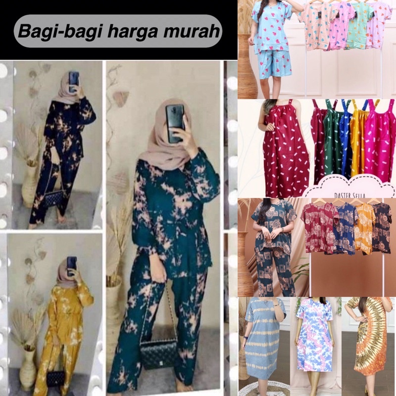 SEDEKAH DASTER RAYON ONE SET SETELAN PROMO