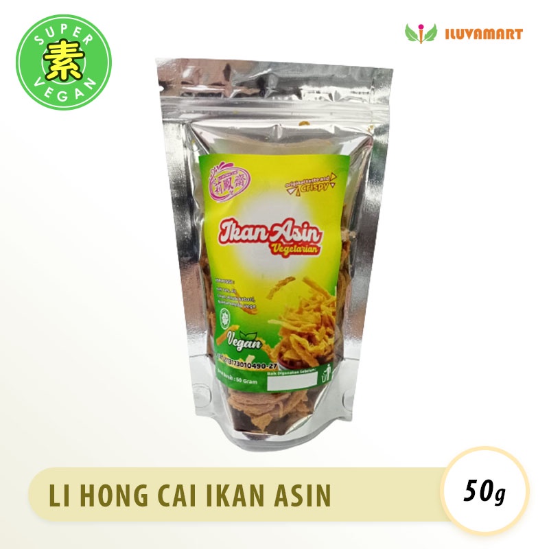 

Li Hong Cai Ikan Asin Vegetarian Crispy Vegan 50 gr