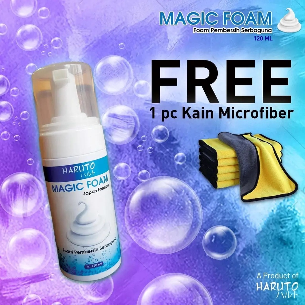 Magic FOAM Pembersih TAS pembersih Jok mobil dll 120ML