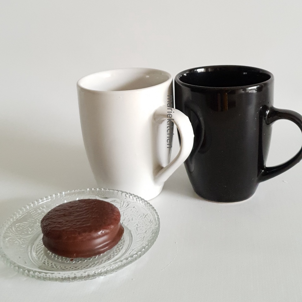 325 ML - GELAS KERAMIK HITAM POLOS COREL COATING / MUG KERAMIK PUTIH POLOS / CANGKIR KERAMIK POLOS K