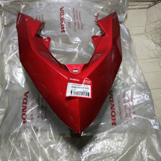 tameng panel depan vario 150 merah maroon orisinil hgp 64301k59a10ze