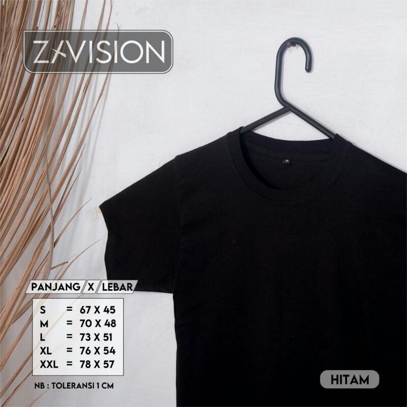 KAOS POLOS COTTON COMBED 30s PREMIUM HITAM SOLID #kaospolos #combedpremium