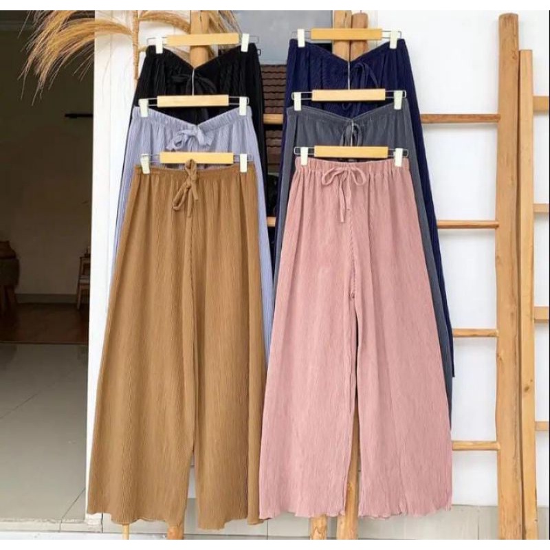 Kulot plisket lidi premium//celana kulot lidi kecil