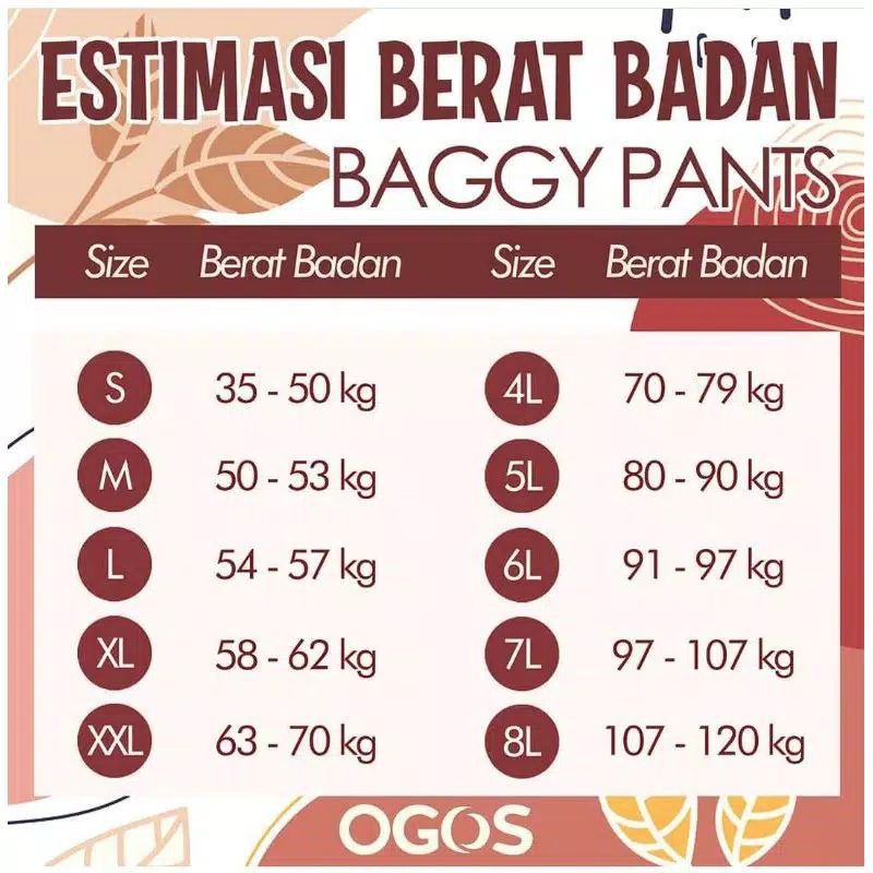 CELANA BAGGY PANTS OGOS BLUE JEANS