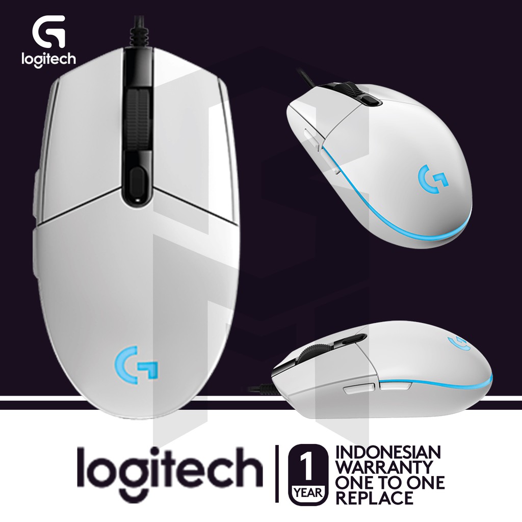 Logitech G102 Prodigy Gaming Mouse - White