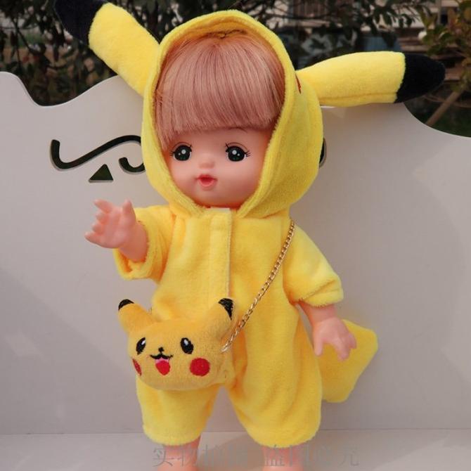 Baju boneka impor baju doll mellchan 25cm kostum