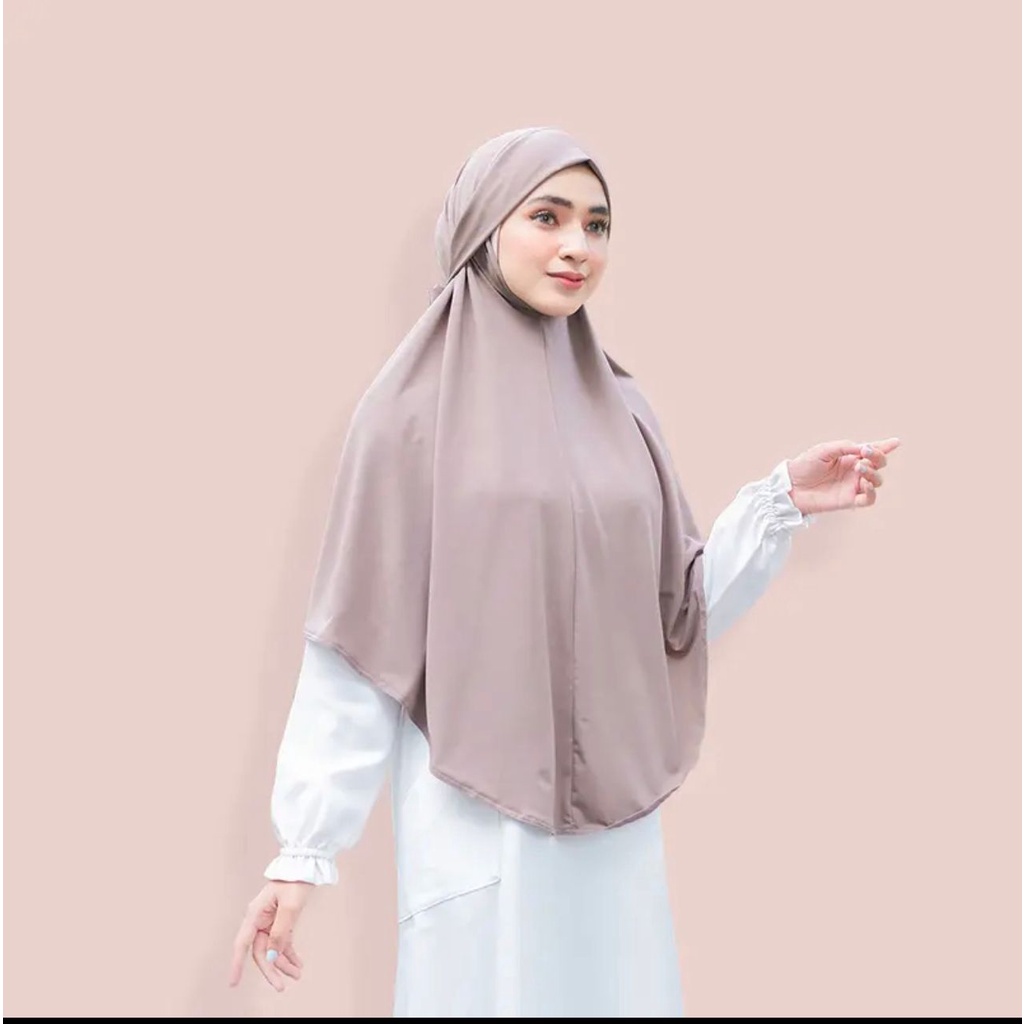 (KJI) HIJAB BERGO MADINA WANITA INSTAN JUMBO JERSEY PREMIUM